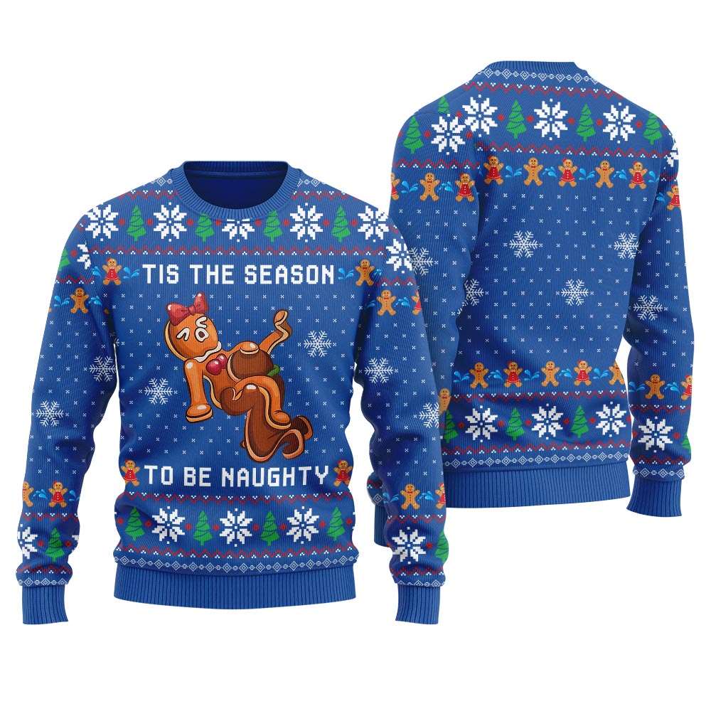 Tis The Season To Be Naughty Women's Ugly Christmas Sweater