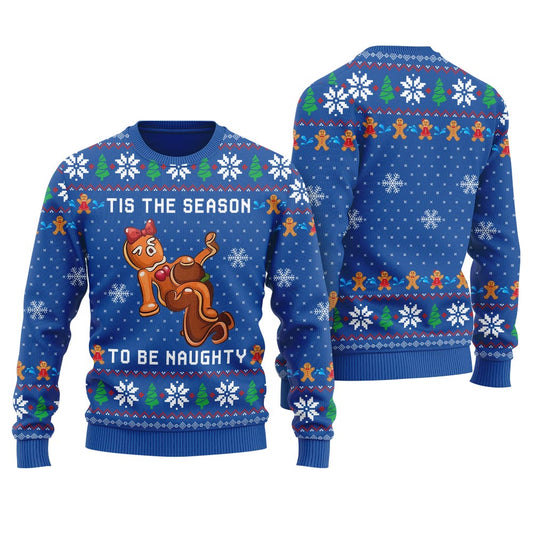 Tis The Season To Be Naughty Women's Ugly Christmas Sweater
