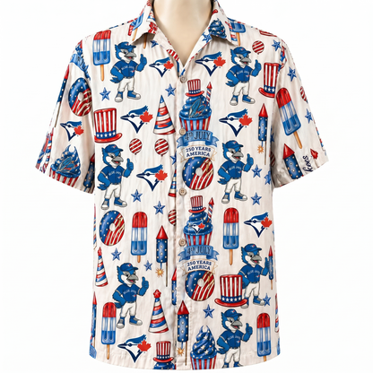 HA Baseball Team 4th July 250 Years Anniversary America Premium Unisex Hawaiian Shirt For Men and Women