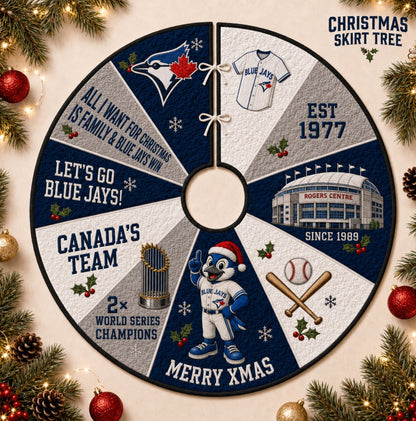All Baseball Teams Christmas Skirt Tree for Baseball Fans - 5To9Vibe