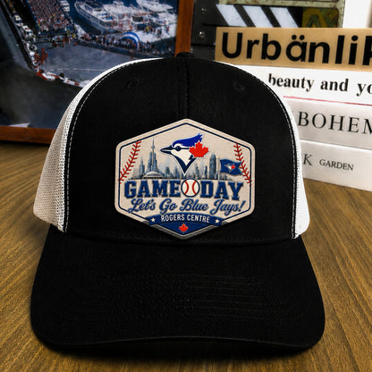 All Teams Baseball Logo Game Day Leather Patch Premium Mesh Snap Back Cap | Trucker Cap