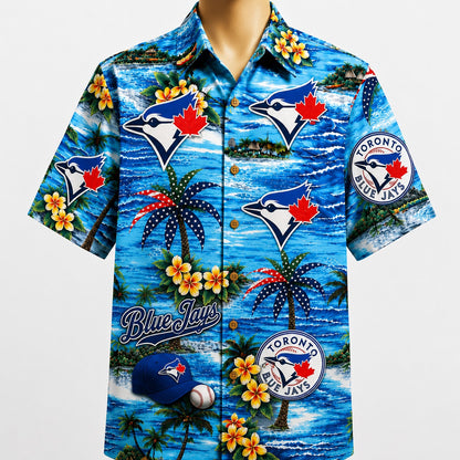 All Baseball Teams Coastal Paradise Button-Up Unisex Hawaiian Shirt For Men and Women