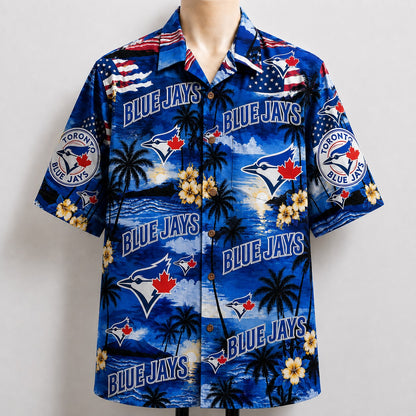 All Baseball Teams Sunset Paradise Button-Up Unisex Hawaiian Shirt For Men and Women
