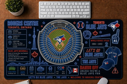 All Baseball Stadiums Infographic Desk Mat Mouse Pad Plus Size Trending - 5to9vibe
