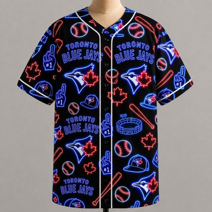All Baseball Jersey Teams Neon Pattern Vibe Summer Party Baseball Jersey For Men and Women