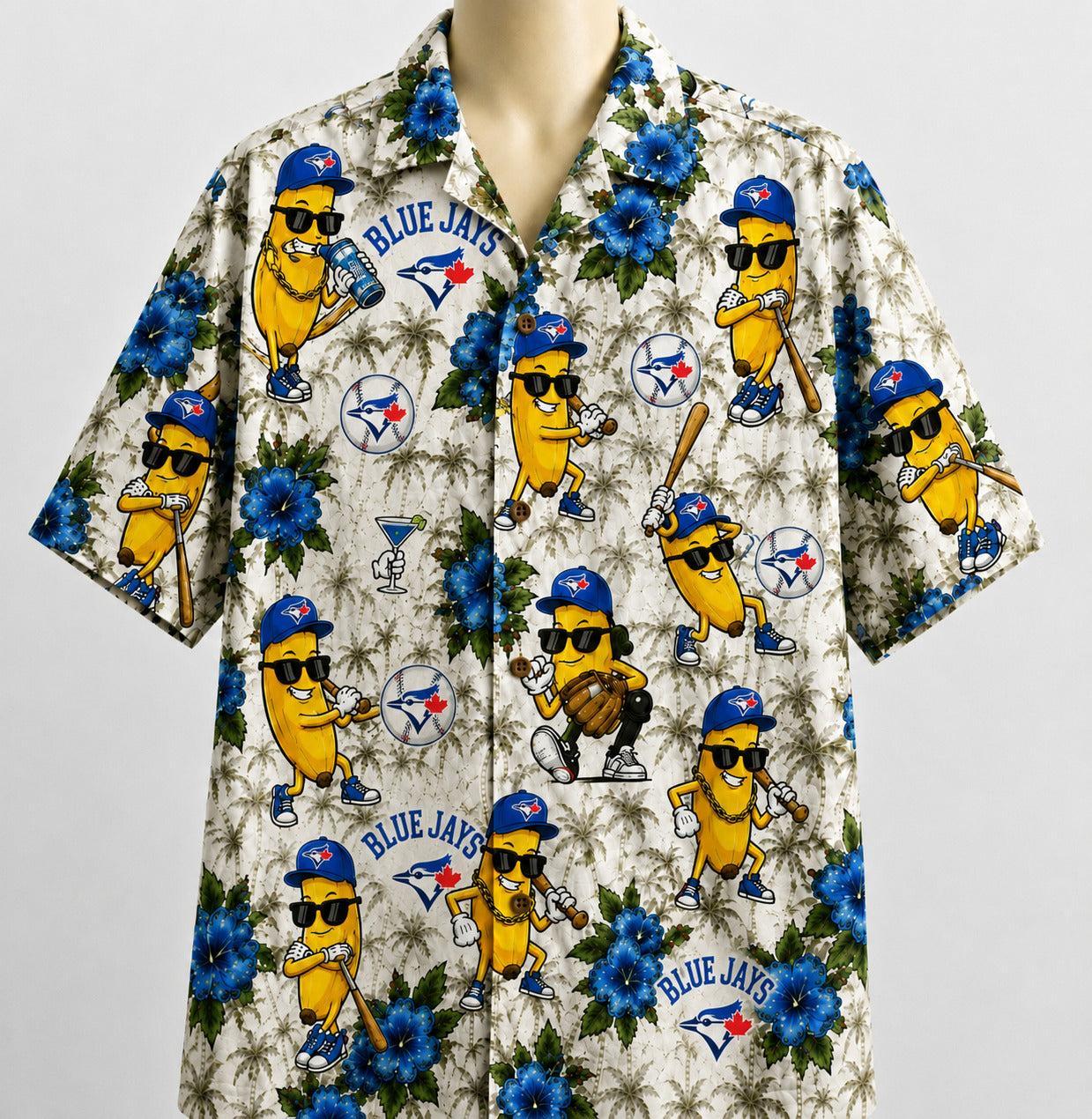 All Baseball Teams banana Hibiscus Flower Beach Vibe Aloha Premium Unisex Hawaiian Shirt For Men and Women