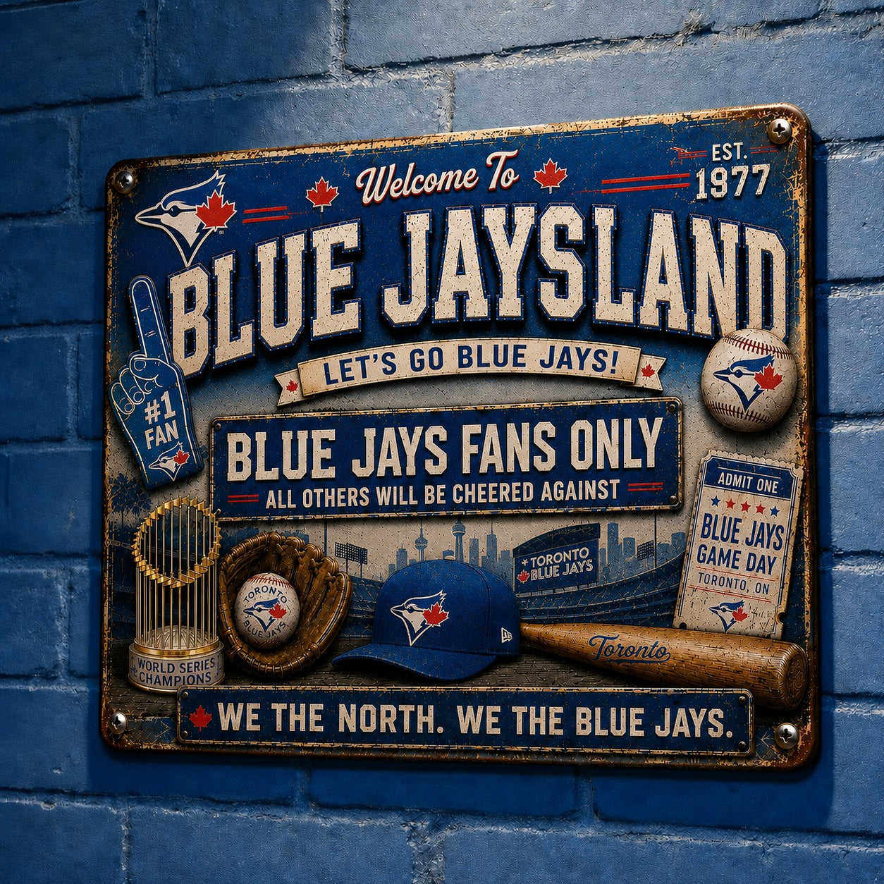 All Baseball Fans Teams Only Vintage Metal Sign - 5to9vibe