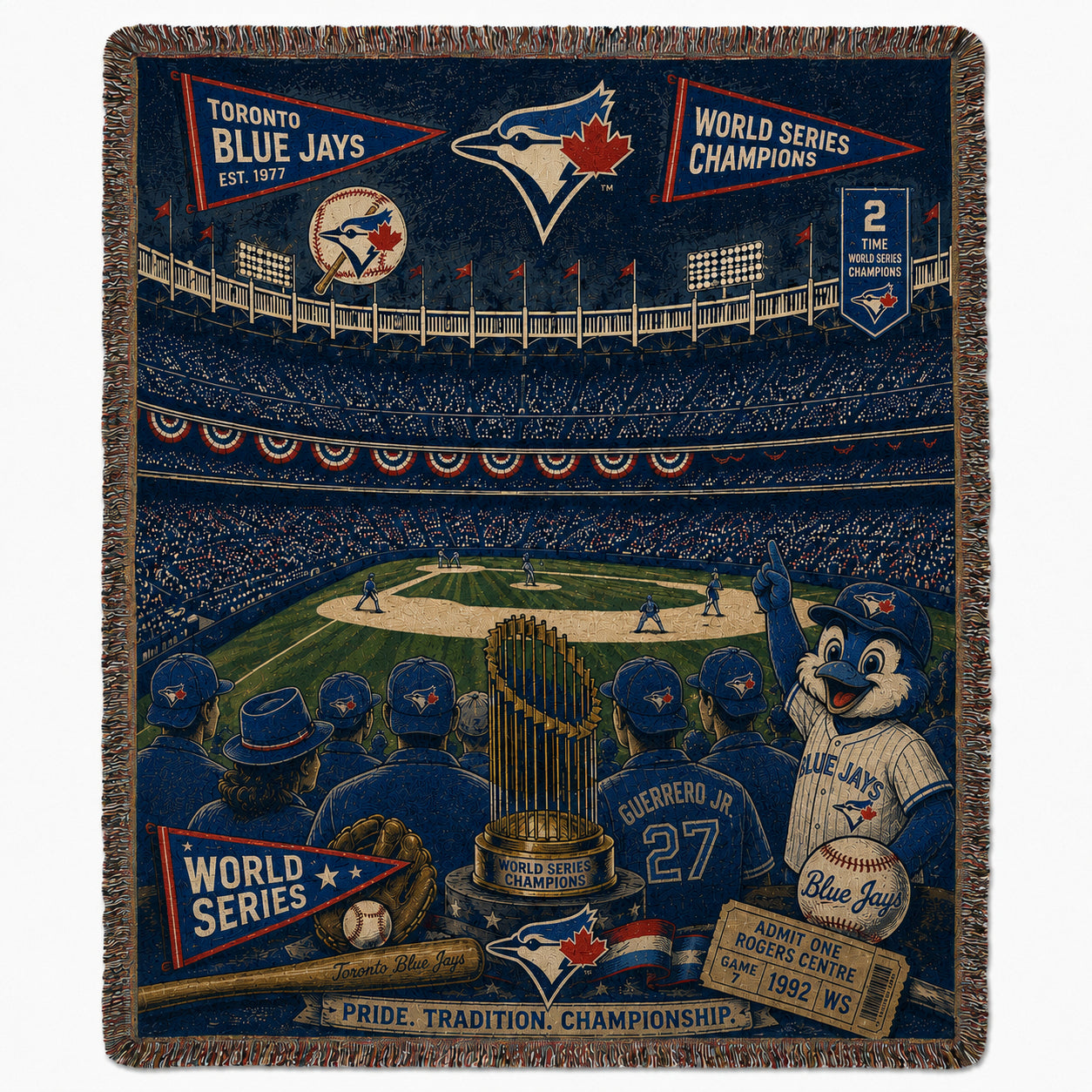Alfombra personalizada de bienvenida premium de equipo de la MLB – Felpudo de béisbol personalizado