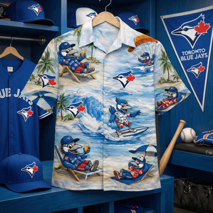 CC Baseball Mascot Beach Viber Button-Up Unisex Hawaiian Shirt For Men & Women