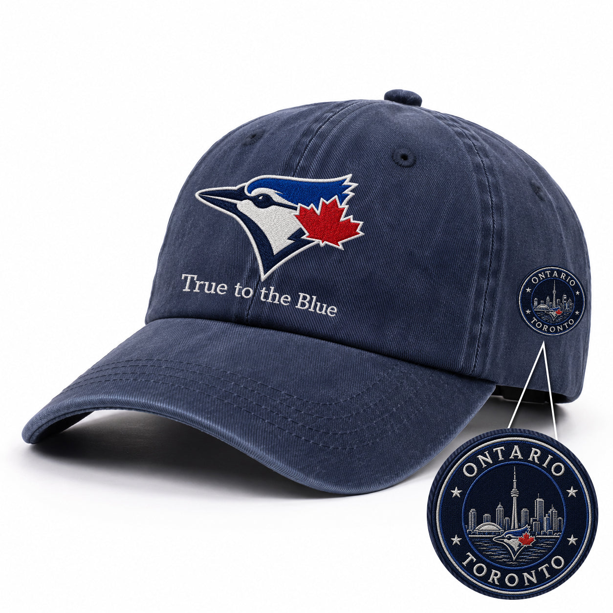 Baseball Team Slogan Cap All Teams Embroidered Logo Premium Wash Cap