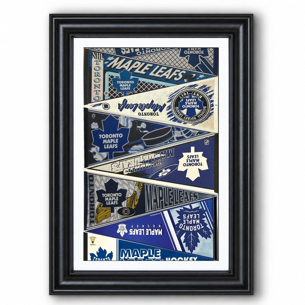 All Hockey Teams Vintage Pennant Anniversary For Fans No Frame Vertical Poster - 5to9vibe