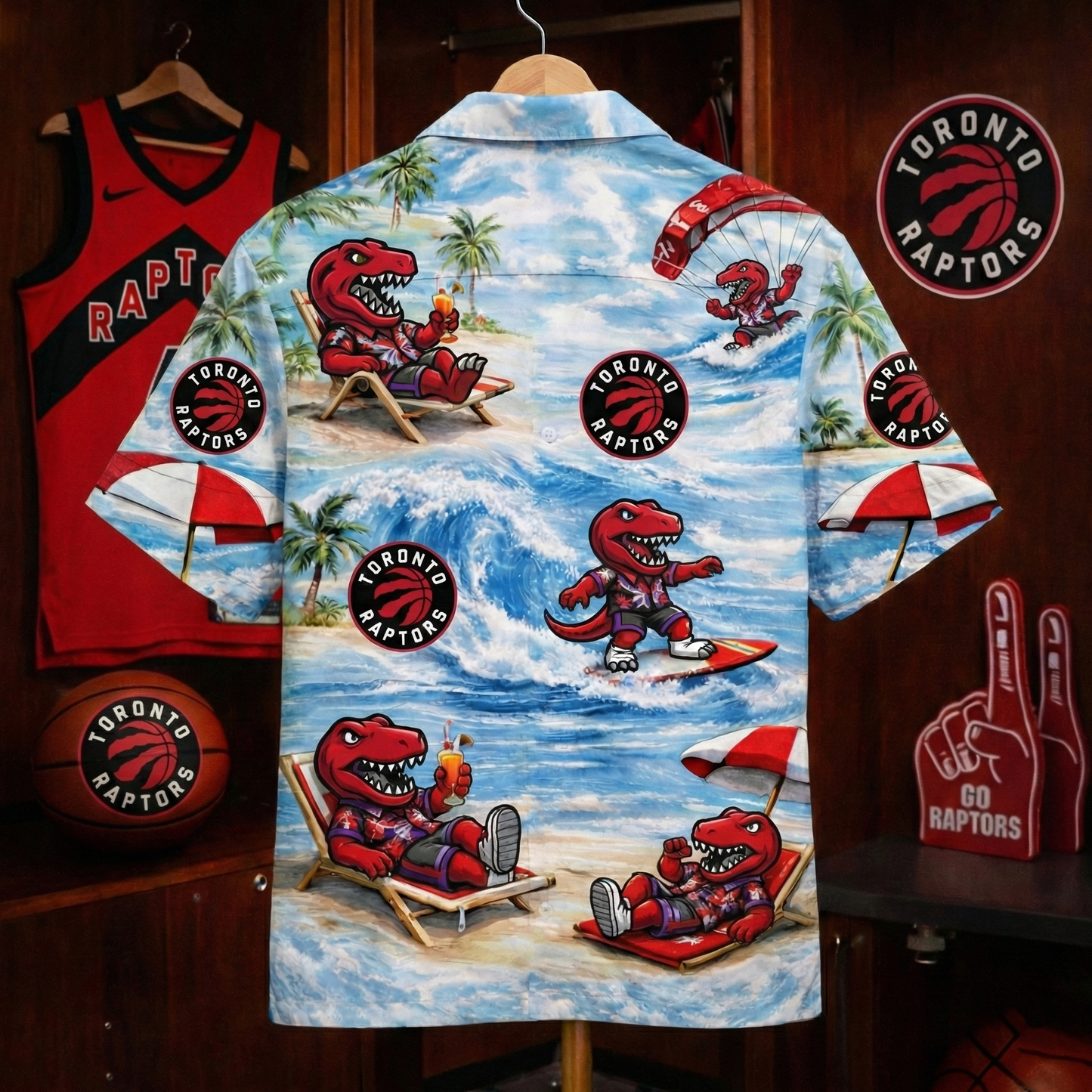 TR Basketball Mascot Beach Viber Unisex Hawaiian Shirt For Men & Women