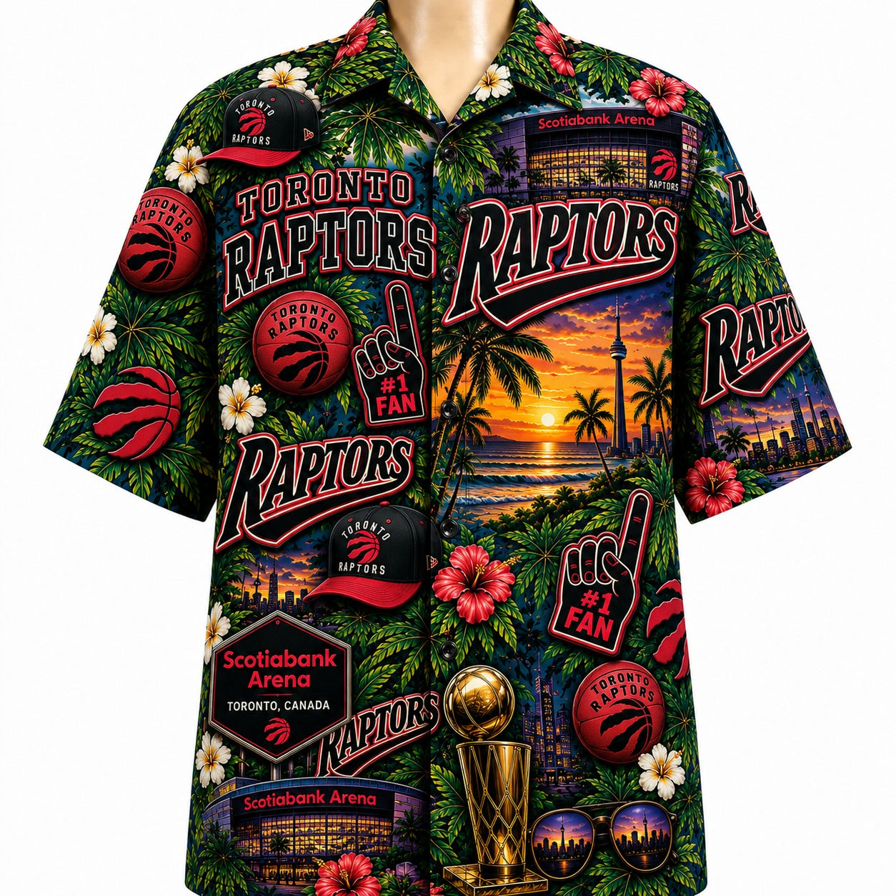 All Basketball Teams Tropical Sunset Paradise Pattern Vibe Summer Party Button-Up Unisex Hawaiian Shirt For Men and Women