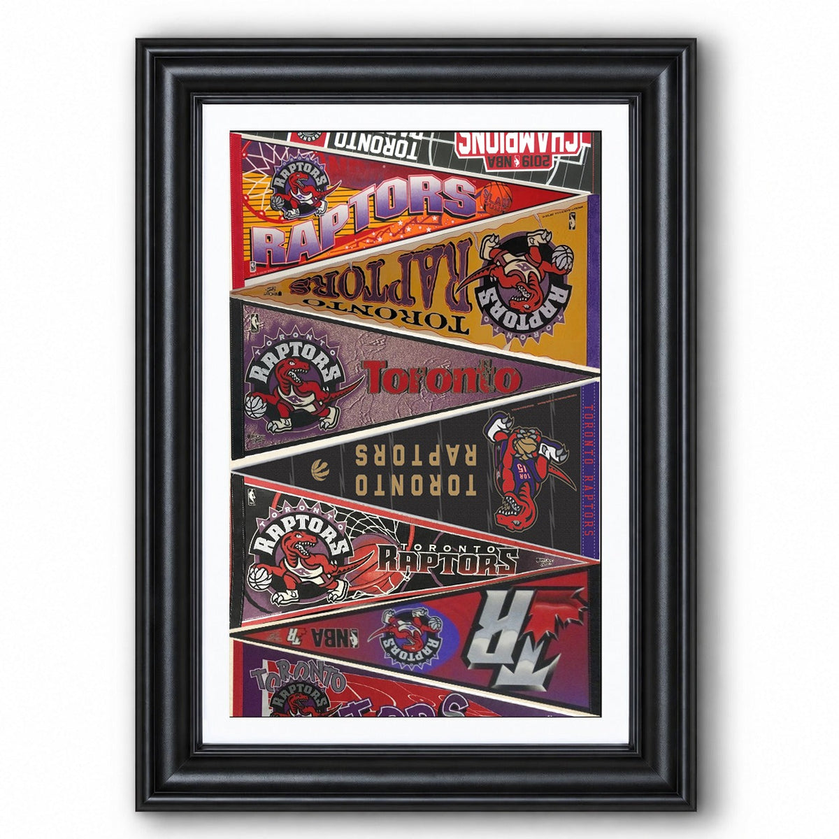 All Basketball Teams Vintage Pennant Anniversary For Fans No Frame Vertical Poster - 5to9vibe