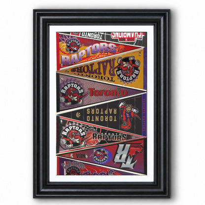 All Basketball Teams Vintage Pennant Anniversary For Fans No Frame Vertical Poster - 5to9vibe