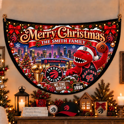 All Basketball Teams Personalized Christmas Night Bunting Flag - 5to9vibe