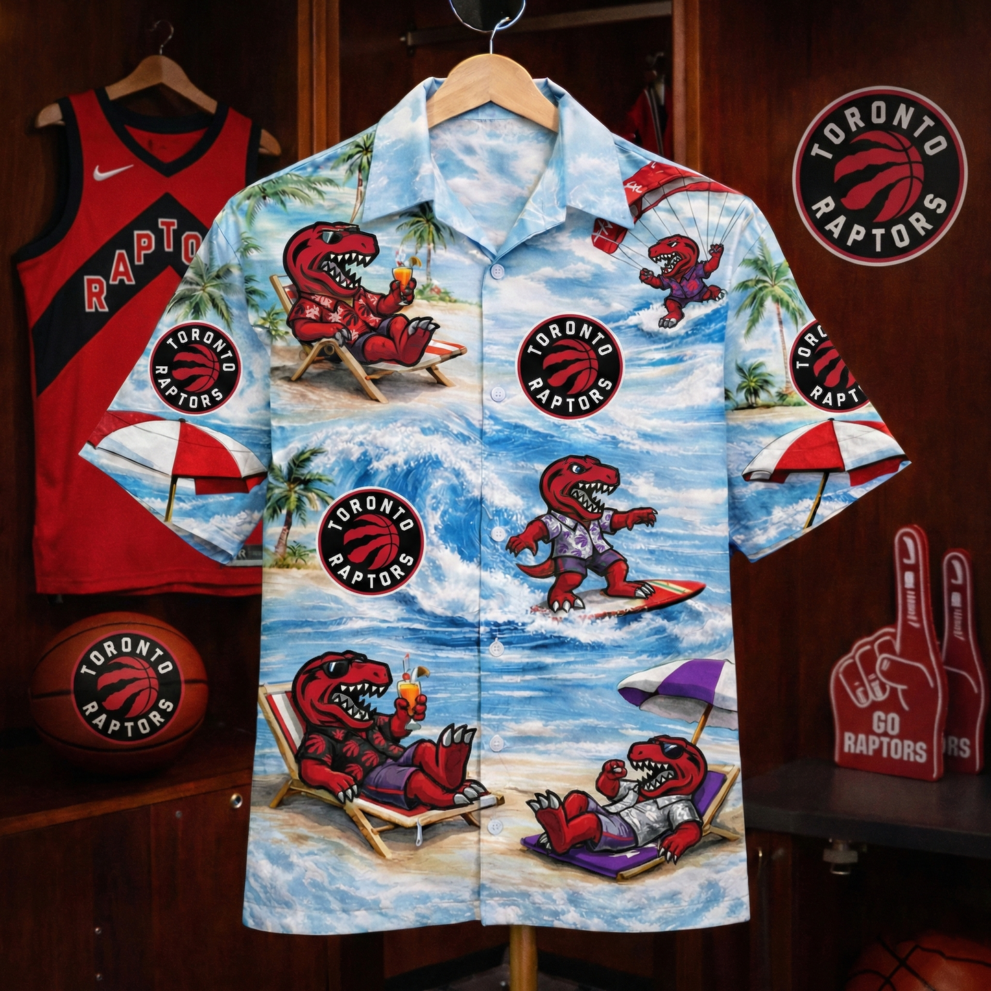 TR Basketball Mascot Beach Viber Unisex Hawaiian Shirt For Men & Women