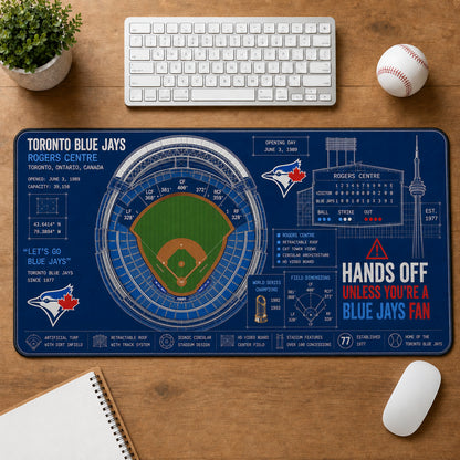 All Baseball Legendary Stadiums Masterplan Desk Mat Mouse Pad Plus Size - 5to9vibe