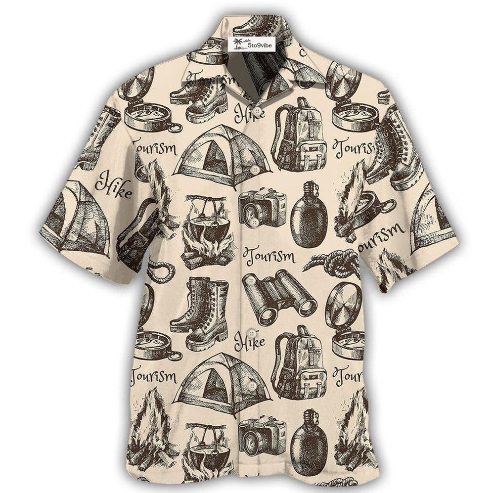 Hawaiian Shirt / Adults / S Hiking Gear Vintage Tourism - Hawaiian Shirt 