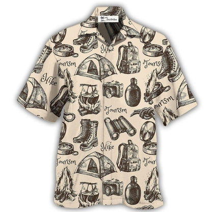 Hawaiian Shirt / Adults / S Hiking Gear Vintage Tourism - Hawaiian Shirt 