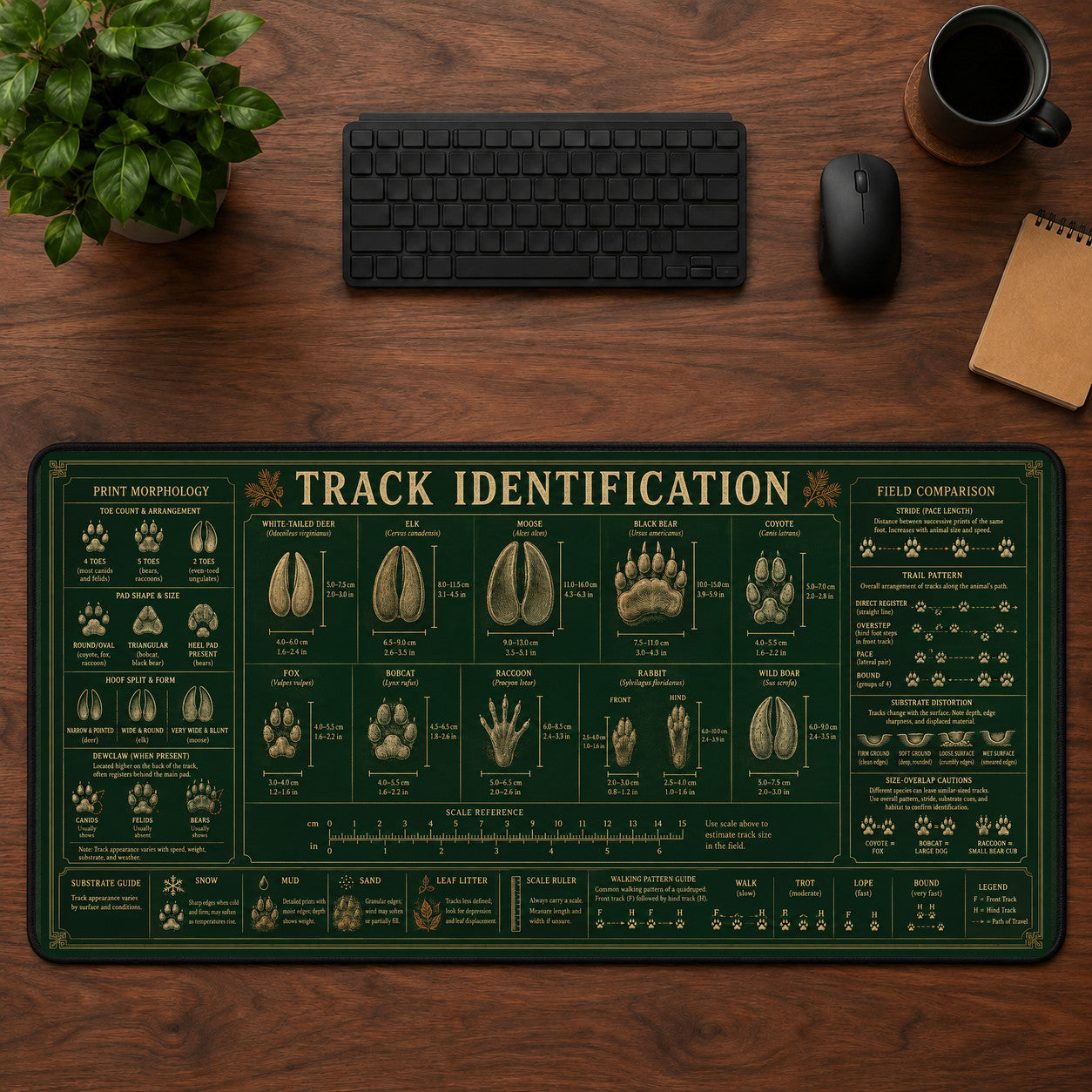 Track Identification Desk Mat Mouse Pad | 5To9Vibe