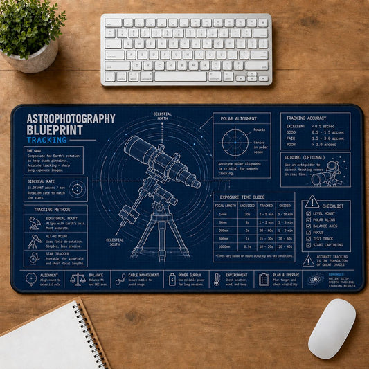 Tracking Astronomy Desk Mat | 5To9Vibe