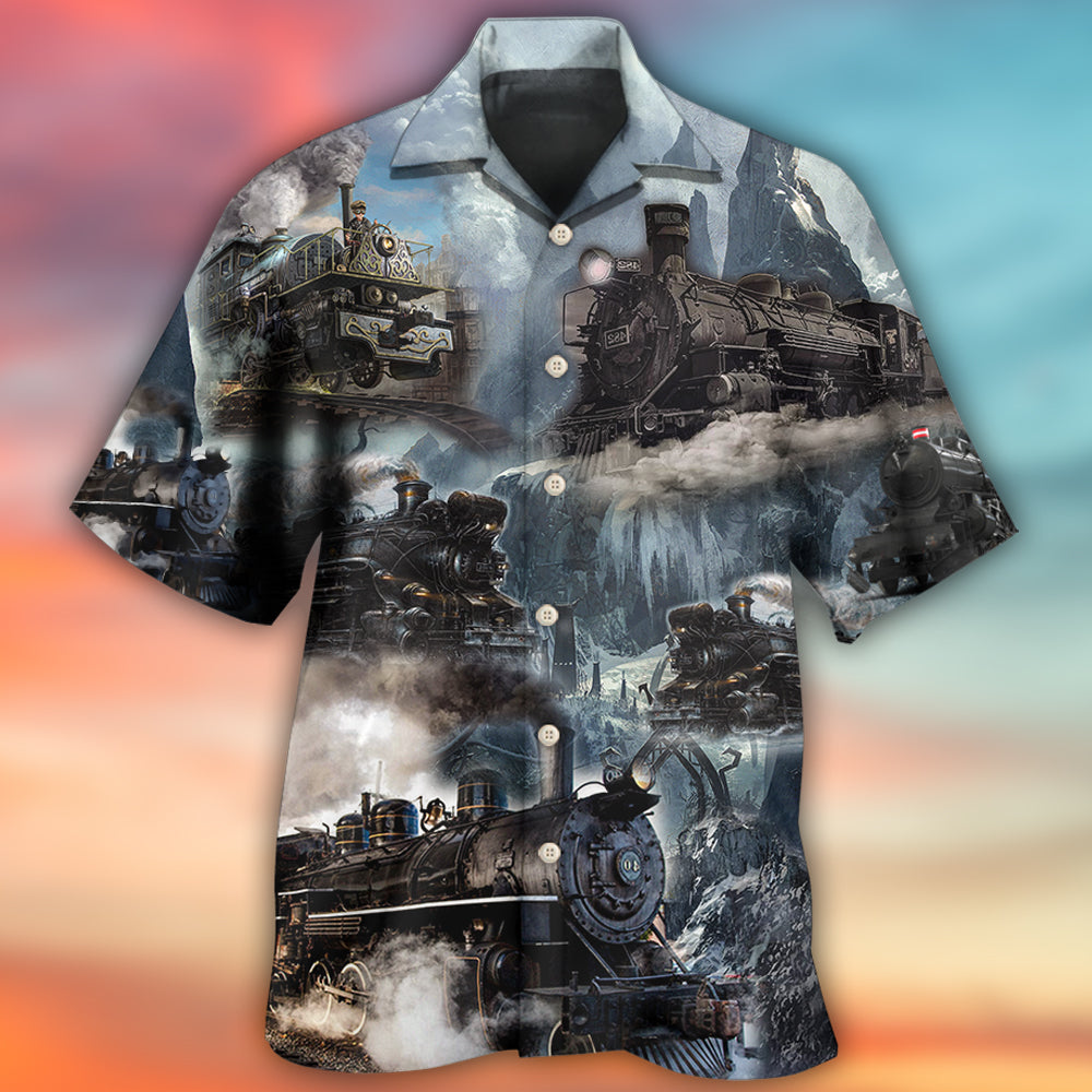 Train Style Near The Stream - Hawaiian Shirt 