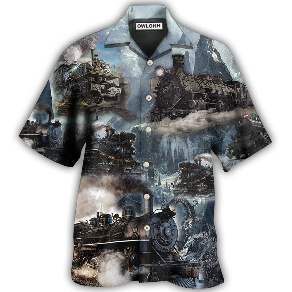 Train Style Near The Stream - Hawaiian Shirt 