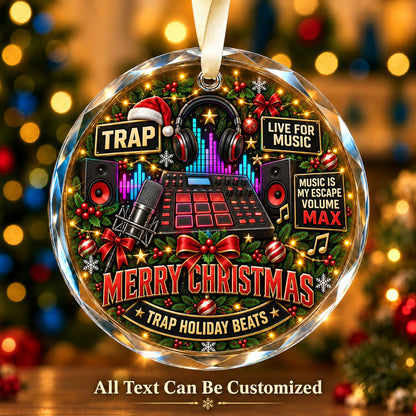 Trap Personalized Glass Ornament | 5To9Vibe
