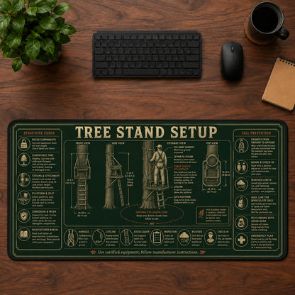 Tree Stand Setup Desk Mat Mouse Pad | 5To9Vibe