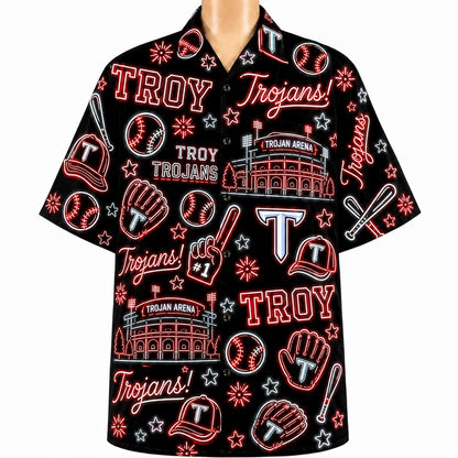 All College Basketball Teams Neon Viber Unisex Hawaiian Shirt For Men & Women
