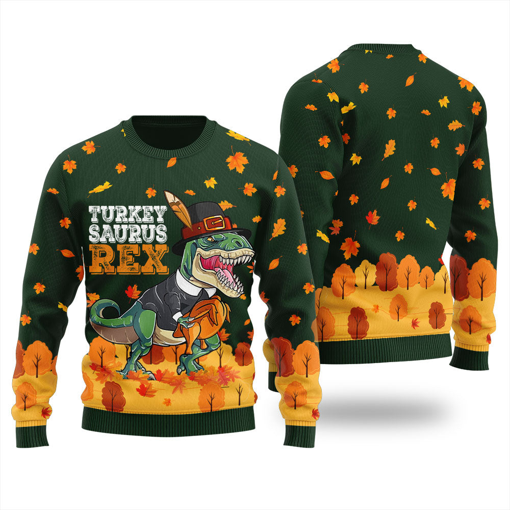 Turkey Saurus Rex Thanksgiving Ugly Sweater