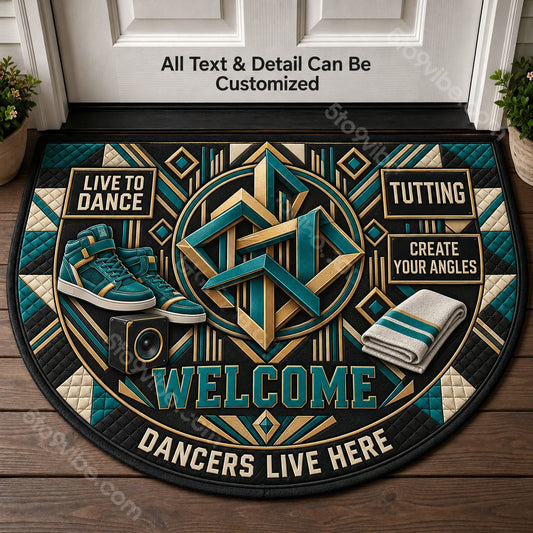 Tutting Personalized Half Round Mat | 5To9Vibe