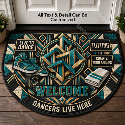 Tutting Personalized Half Round Mat | 5To9Vibe
