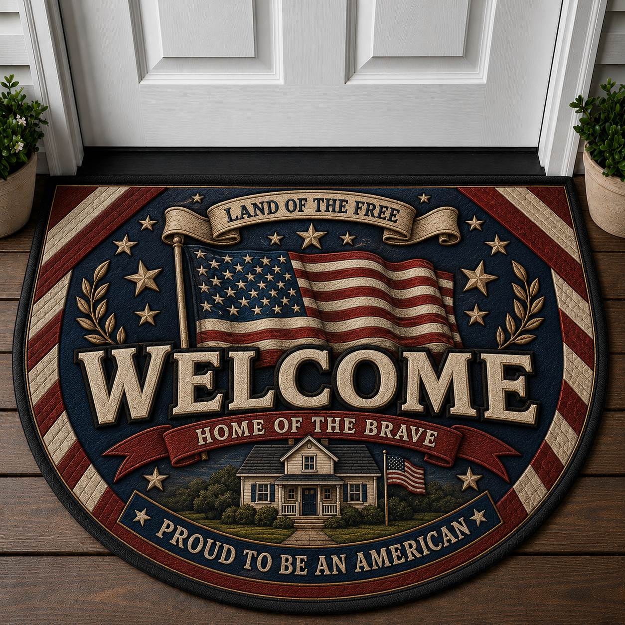 Liberty Bell Welcome Mat - Patriotic American History Doormat - 5to9vibe