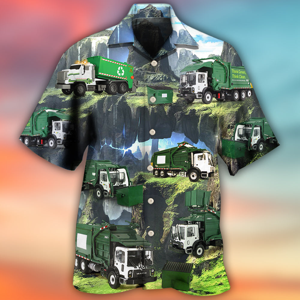 Truck US Waste Collector Style - Hawaiian Shirt 