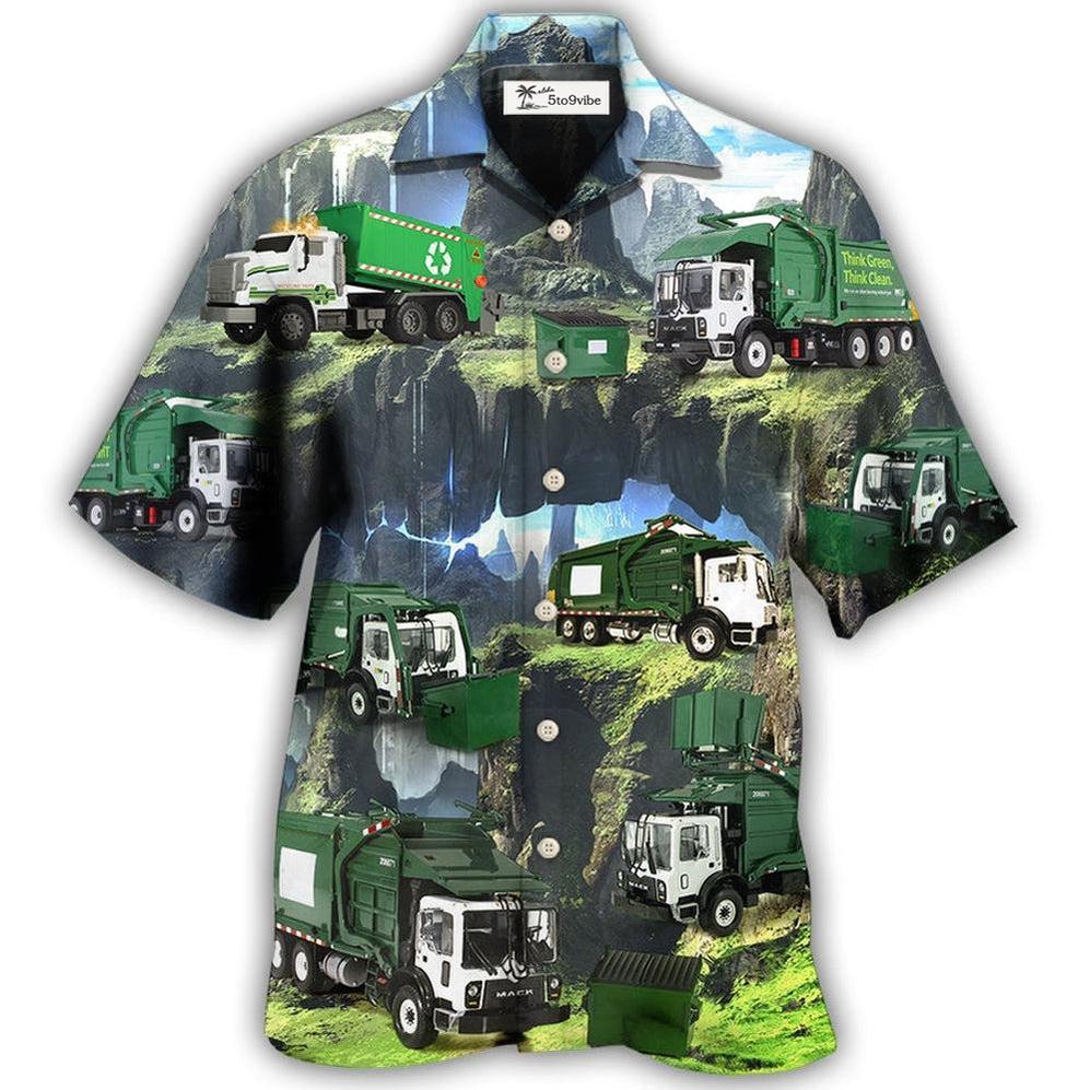 Hawaiian Shirt / Adults / S Truck US Waste Collector Style - Hawaiian Shirt 