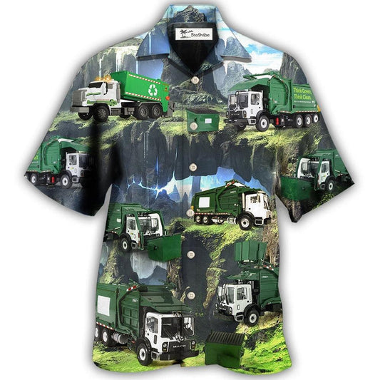Hawaiian Shirt / Adults / S Truck US Waste Collector Style - Hawaiian Shirt 