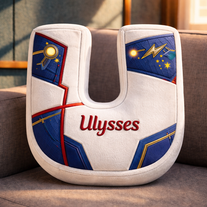 Super Hero and Princess Pillow Custom Name Gift  For Girls, Boys Irregular-Shaped Pillow Custom