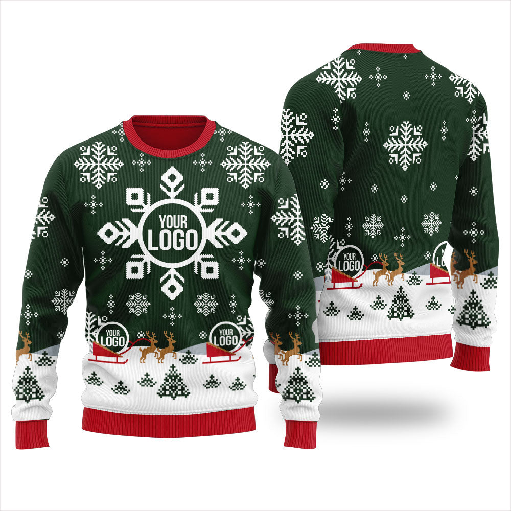 Ugly Christmas Sweater Customize Logo For Men
