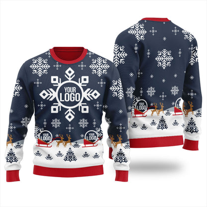 Ugly Christmas Sweater Customize Logo For Men