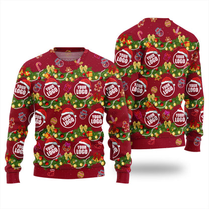 Ugly Custom Logo Christmas Sweater
