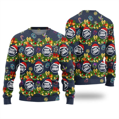 Ugly Custom Logo Christmas Sweater