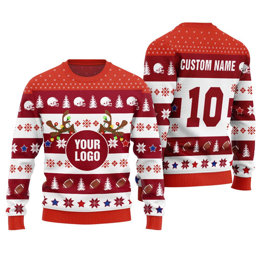 Ugly Sweater Company Logo And Text Funny Ugly For Women