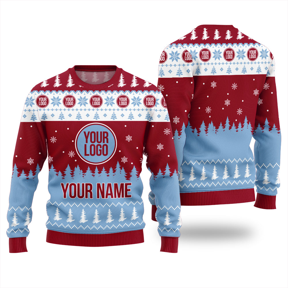 Ultimate Custom Logo Ugly Christmas Sweater