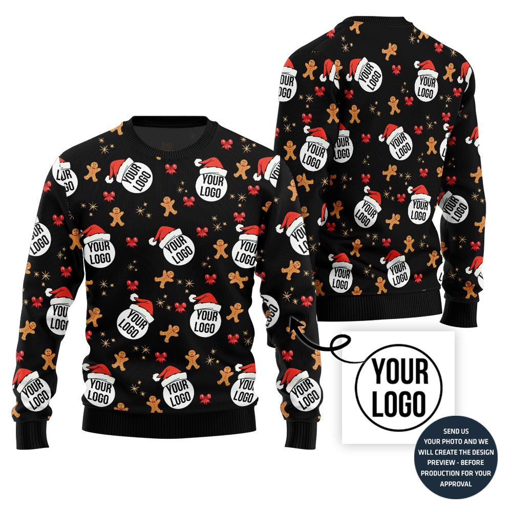 Unique All Over Print Custom Ugly Xmas Sweater For Company