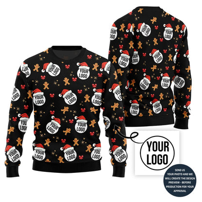 Unique All Over Print Custom Ugly Xmas Sweater For Company