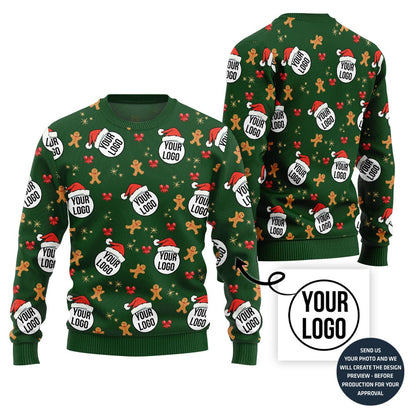 Unique All Over Print Custom Ugly Xmas Sweater For Company
