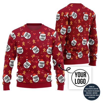Unique All Over Print Custom Ugly Xmas Sweater For Company