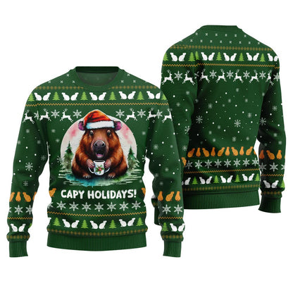 Unique Capymas Ugly Christmas Sweater